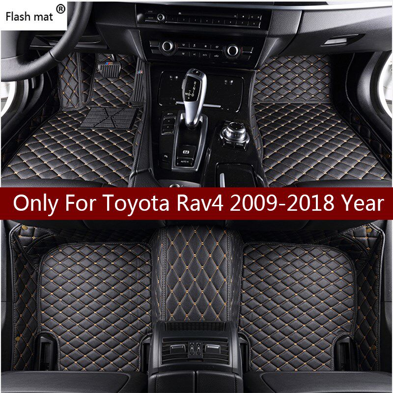leather car floor mats for Toyota Rav4 2009-2014 2015 2016 2