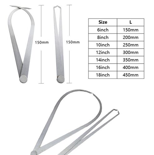 1set/2pcs 6~14 inches stainless steel clay pottery Inside O