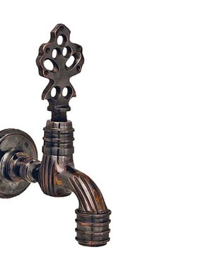 Tap Lux Perlator Copper Tumbled Spa Baths Classic Sauna Roma