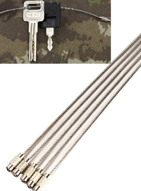 wire keychain ring EDC Stainless steel screw keyring circle