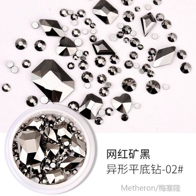 1 box of mixed design rhinestone diamond flat bottom rhinest