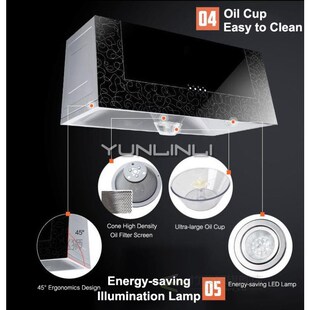 Household Exhaust Hood Range Hood For Kitchen Restaurant Top