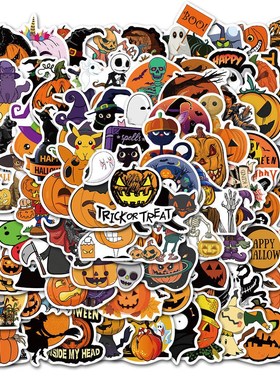50 combinable Halloween theme funny stickers decorative wa