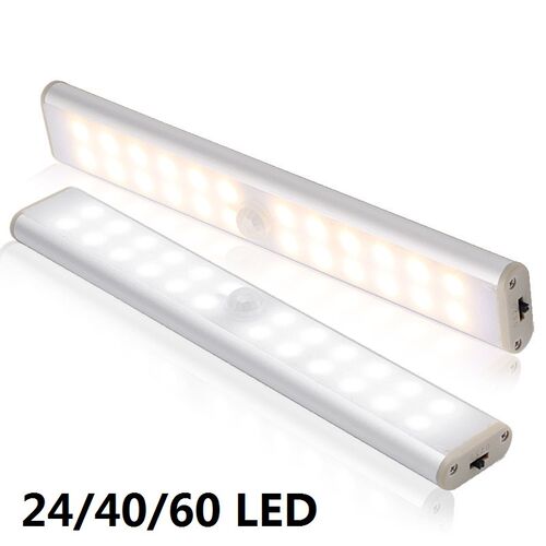 Rechargeable Motion Sensor Closet Light 6 10 24 40 60 LEDs U