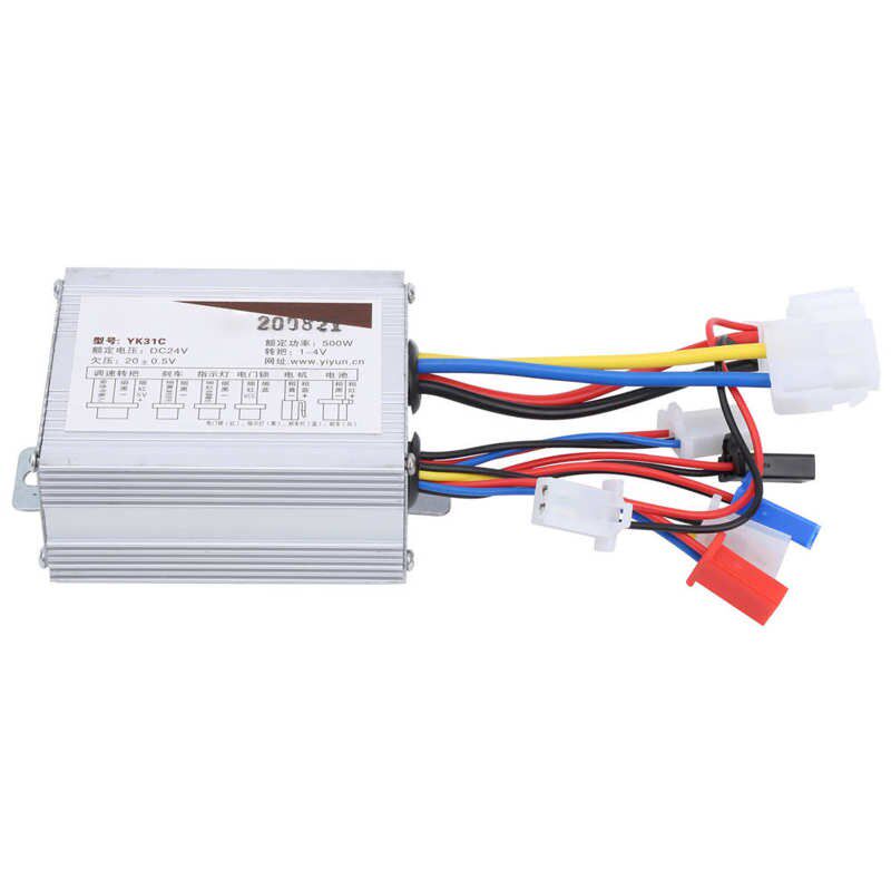 Electric Bike 24V 500W Brush Speed Controller Long Wire Thro