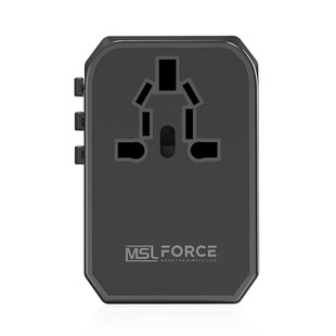 Gan 45w PD universal travel adapter with type-c PD QC wall C