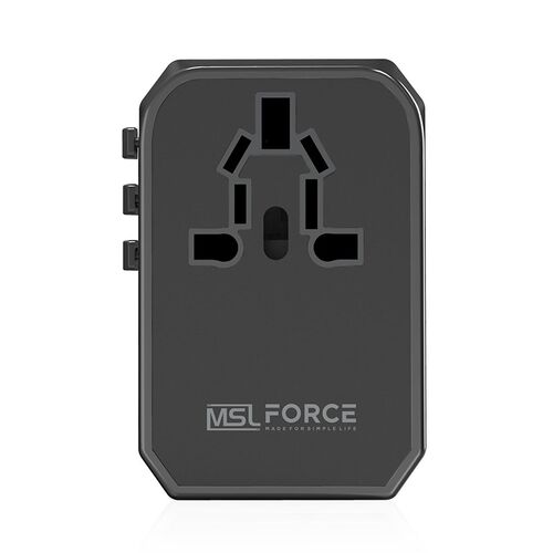 Gan 45w PD universal travel adapter with type-c PD QC wall C