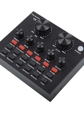 Microphone Sound-Card Audio-Interface Live-Broadcast Karaoke