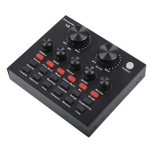 Microphone Sound-Card Audio-Interface Live-Broadcast Karaoke