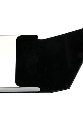 Business Name Card Holder Luxury PU Leather  Stainless Stee