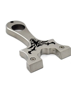 Stainless Steel Wire cut Straight Slingshot Bull Head Patte