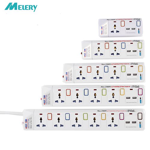 Power Strip 1/2/3/4/5 Way AC Universal Outlets Plug Socket