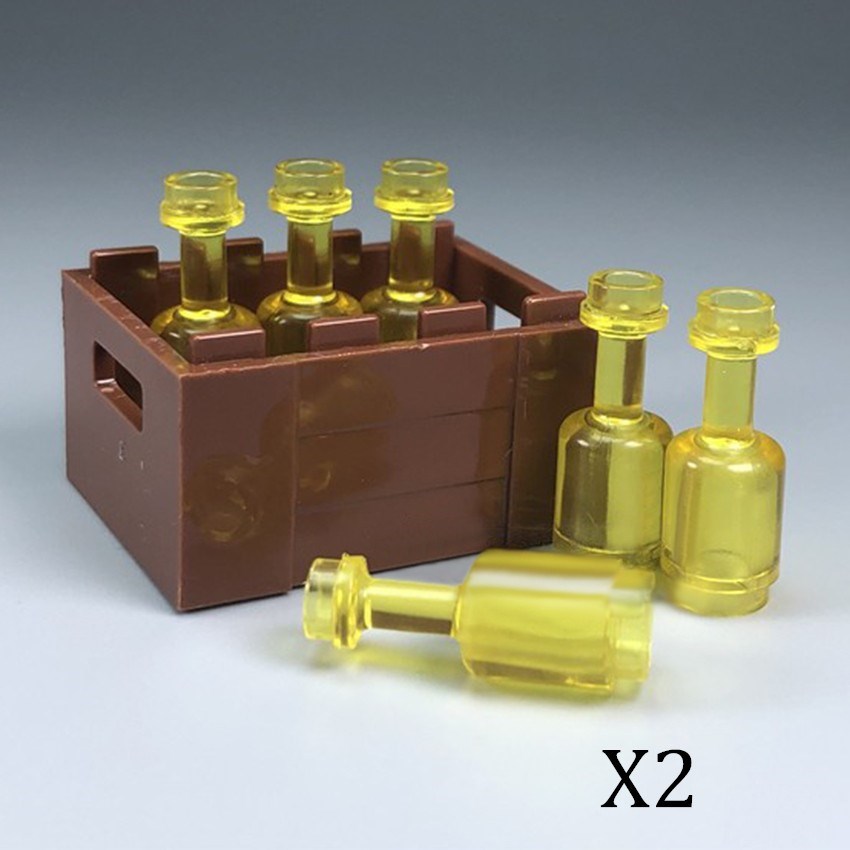 New Wine Bottle Jar Wine Glass Baskets Building Blocks Compa