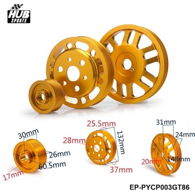 - Performance Crankshaft Alternator Water Pump Wheel For Toy