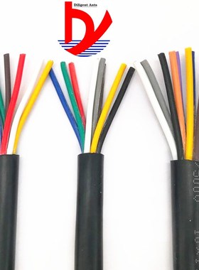 17 AWG 1MM2 RVV 2/3/4/5/6/7/8/10/12/14/16/18 Cores Pins Copp