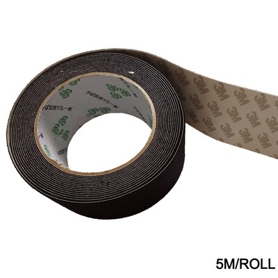 5M/Roll Black Felt Tape For Squeegee With Self Adhesive Glue
