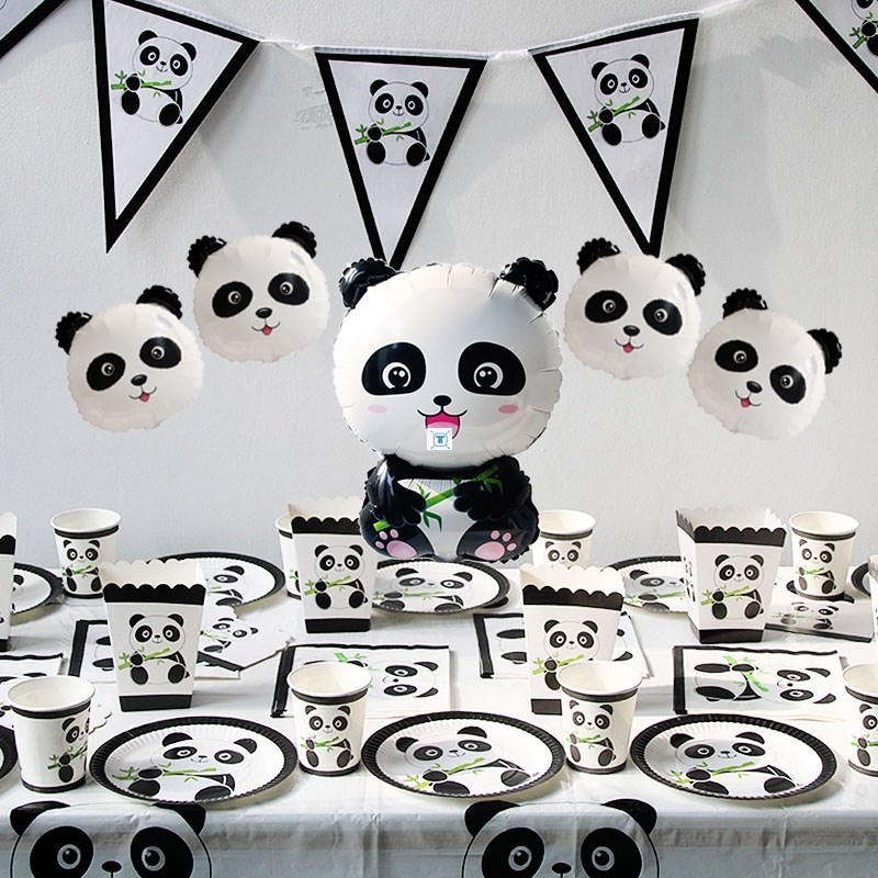1Pc Panda Birthday Foil Balloons Birthday Party Decoration
