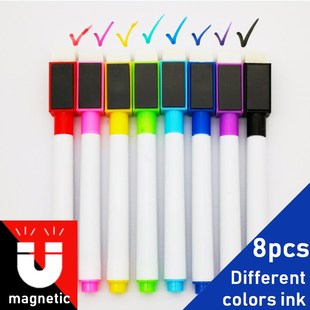 8Pcs/lot Colorful Black School Classroom Supplies Magnetic
