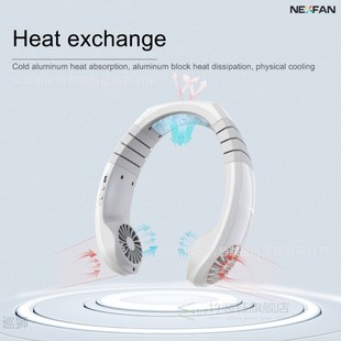 Mini Neck Fan Portable Cooling Small Fan Lazy People Wear Ou