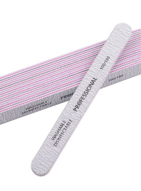 50Pcs/Lot Zebra Cushion Professional Nail File Nail Files S