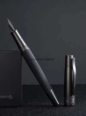 Hongdian 6013 Black Metal Fountain Pen Ink Pen itanium Blac