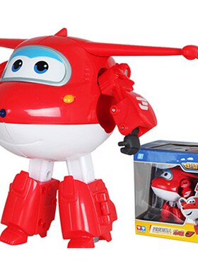 Big!!! Super Wings Jet Deformation Airplane Robot Action Fig