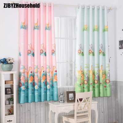 Printed Short Window Curtain Customize  Curtains for Childr