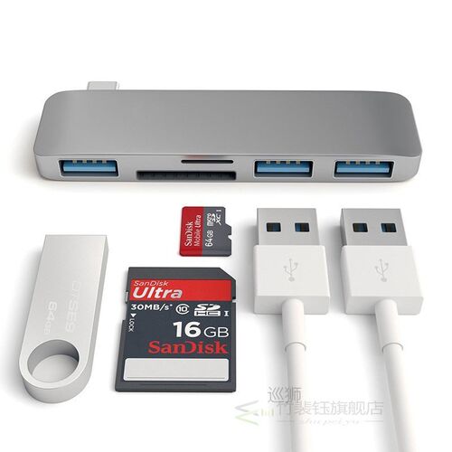 USB C Hub HDMI Thunderbolt 3 Adapter USB 3.1 with PD TF SD C