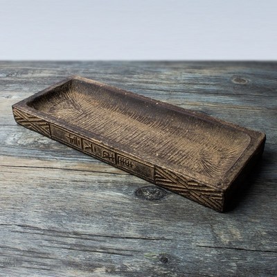 pottery tea tray manually copy the han brick dry bubble pang