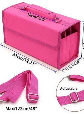 80 Slots Large Capacity Multi-Layer Folding Marker Pen Case