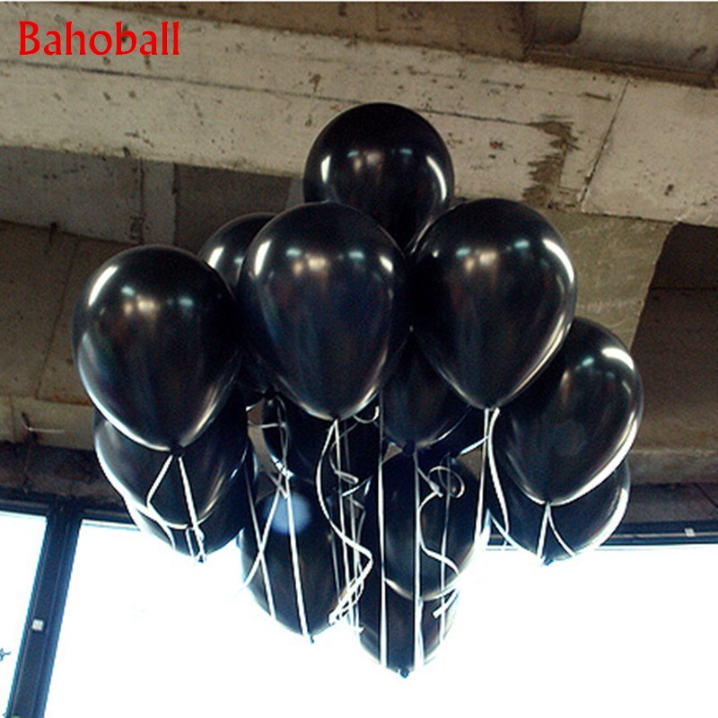 10pcs/lot 10inch 1.5g Black Pearl Latex Balloons Birthday