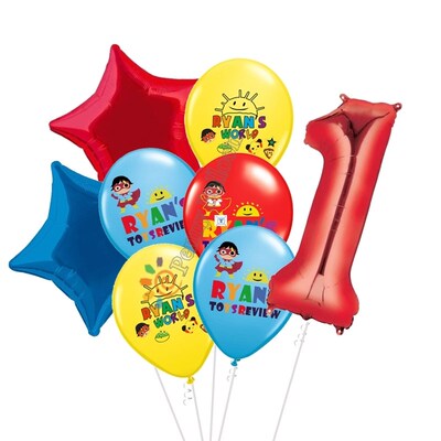 Ryan's World Balloons Ryans toys review Balloon Baby Happy