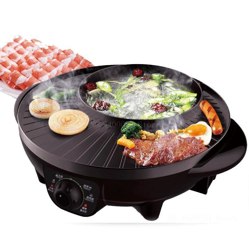 1600W Original electric hot pot roast one pot Korean multi-f