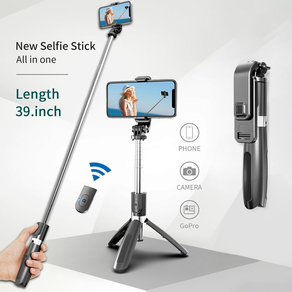 2 in 1 Mobile Phone Selfie Stick Tripod Portable Stand For