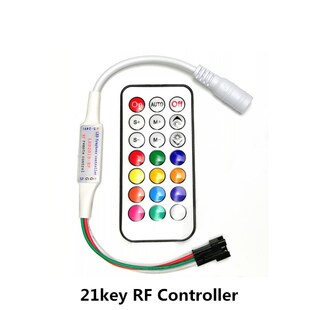 Led Pixel Controller DC5V-24V 14key/17key/21key Remote RF/IR