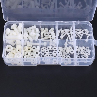 150Pcs M2 M2.5 M3 M4 M5 Hex Screws Bolts Nuts Washers Assort