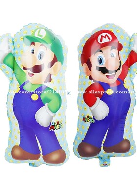 2pcs 68*44CM Super Mario Balloon party Classic Toys