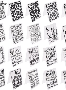 Chzimade 2019 Flower Plastic Embossing Folder For Diy Photo