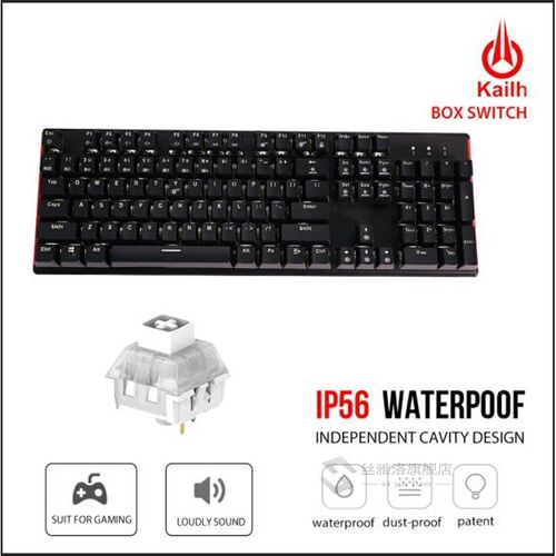 GK705 104 Keys Waterproof Kailh BOX Switch Mechanical Keyboa