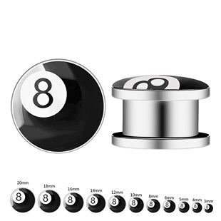 1Pair Stainless Steel Anchor Ear Gauge Tunnel Plug 3 20Mm S