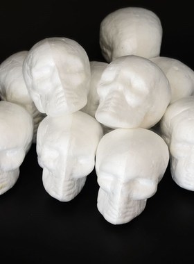 10set Halloween Skull Head Styrofoam Ornaments for Party