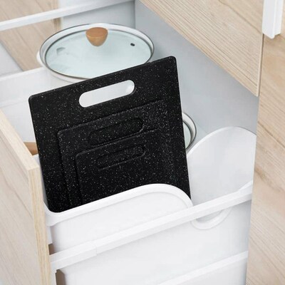 Cutting Board Set for Kitchen, 3 Piece, Dishwasher Safe, Foo