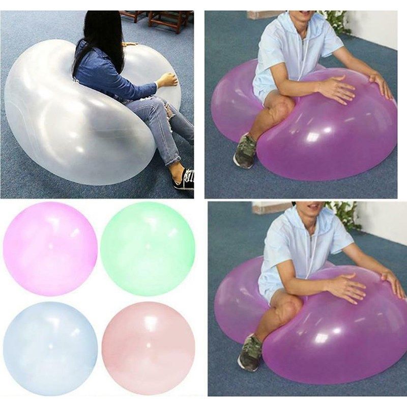 children outdoor soft air water filled bubble ball inflating