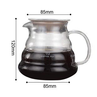 800ml Glass Coffee Over Pour V60 600ml 360ml Pot Drip Carafe