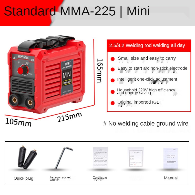 Electric welding machine household mini MMA-225 inverter por