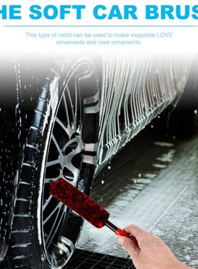 Car Wheel Brush Hub Detailing Brushes Rim Cleaning Brush Was