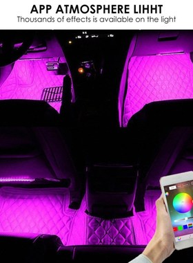 Car LED Strip Lights, Aukora Bluetooth App Controller Inter