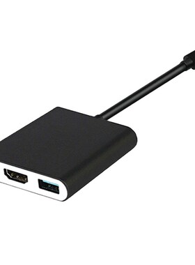 Type-C to HDMI Adapter USB 3.0 HUB Dock Converter Cable Thre