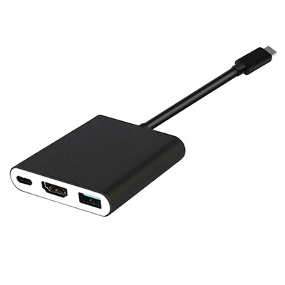 Type-C to HDMI Adapter USB 3.0 HUB Dock Converter Cable Thre