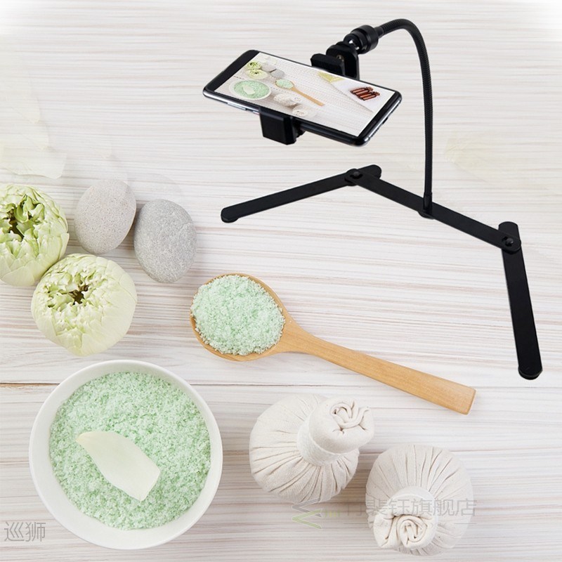 Adjustable Tripod with Cellphone Holder, Overhead Phone Moun